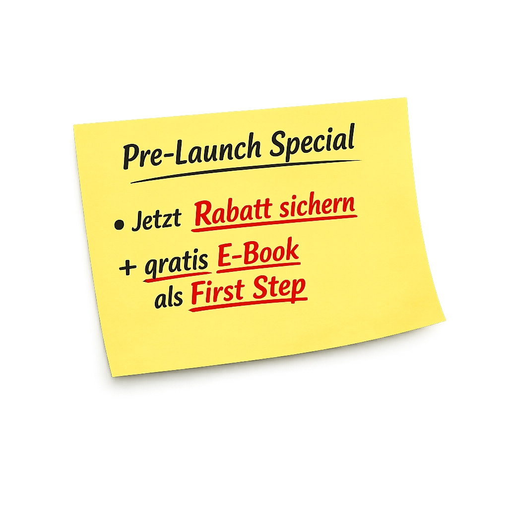 Notizzettel mit Hinweis